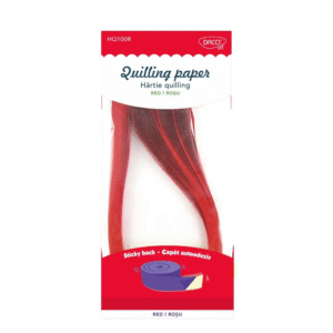 HARTIE QUILLING AA ROSU 42.5X0.5CM 100/SET DACO