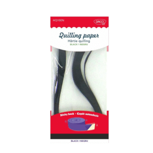 HARTIE QUILLING AA NEGRU 42.5X0.5CM 100/SET DACO