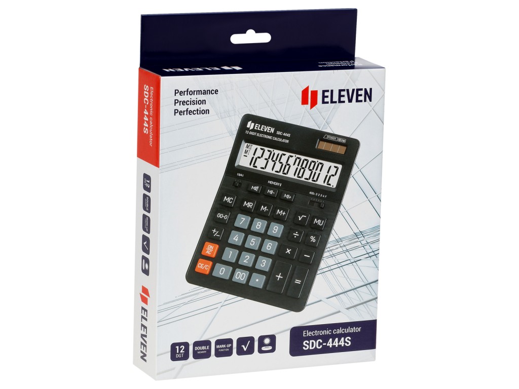 Calculator de birou 12 digiți, 199 x 153 x 31 mm, Eleven SDC-444S - imagine 6