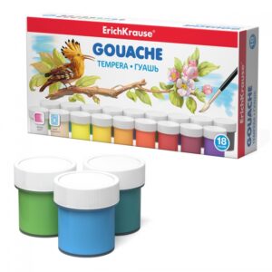 Guase 20ml/borcanel, 18 culori neon pe set.